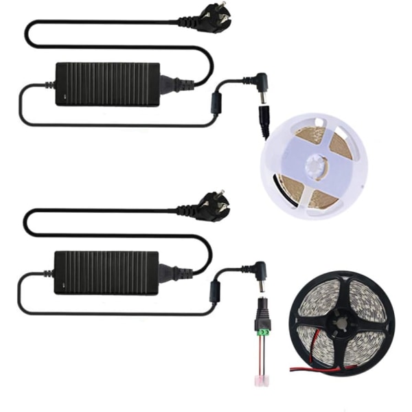 LED-strömförsörjningsadaptertransformator 24V 6A Ac/Dc Europakontakt för