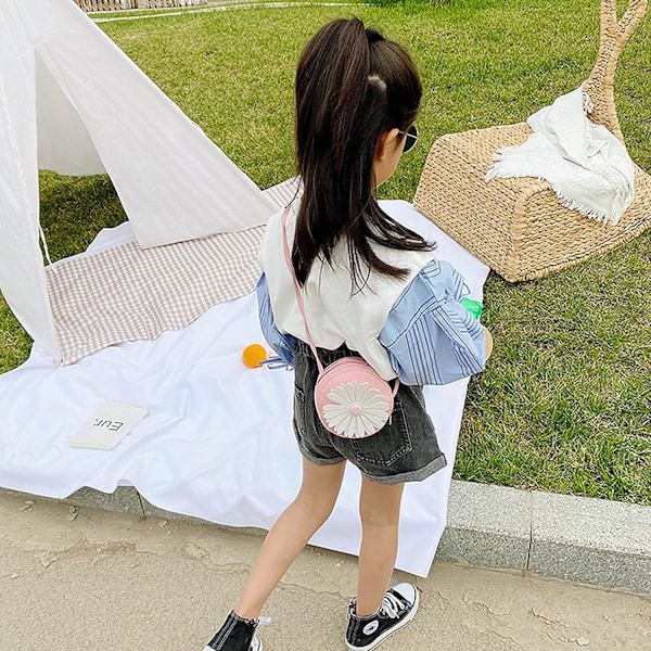 2 stk. Små Piger Crossbody Punge Farverige Blomstertasker Toddle
