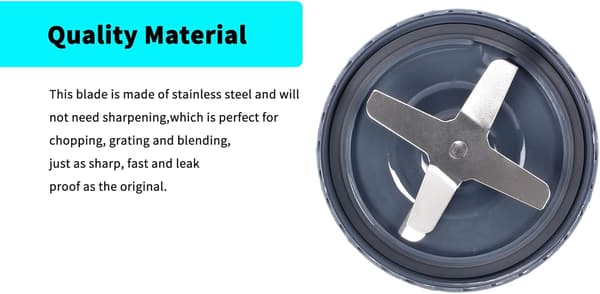 2-pakks med blenderblad, erstatningsblad, reservedeler