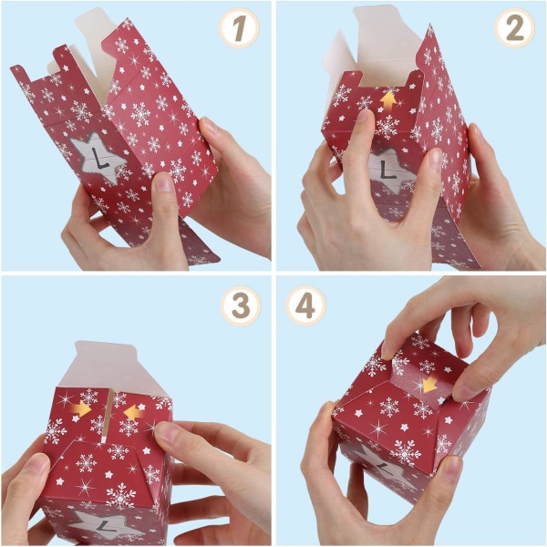 24 Adventskalender att fylla själv Tomma Adventskalenderlådor K