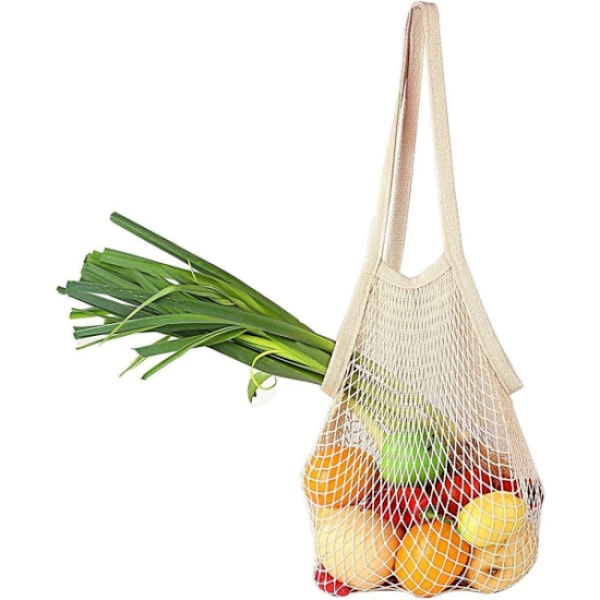 1 stk. Net String Shopping Bag Bærbar Vaskbar Genanvendelig Shopping B