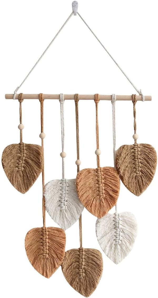 1 kpl KHAKI Macrame seinävaate Boheme käsintehty Macrame seinävaatteet