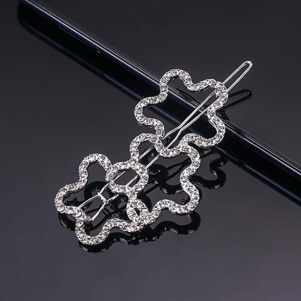 Tre silver plommon blomma koreanska versionen av den nya strass ha