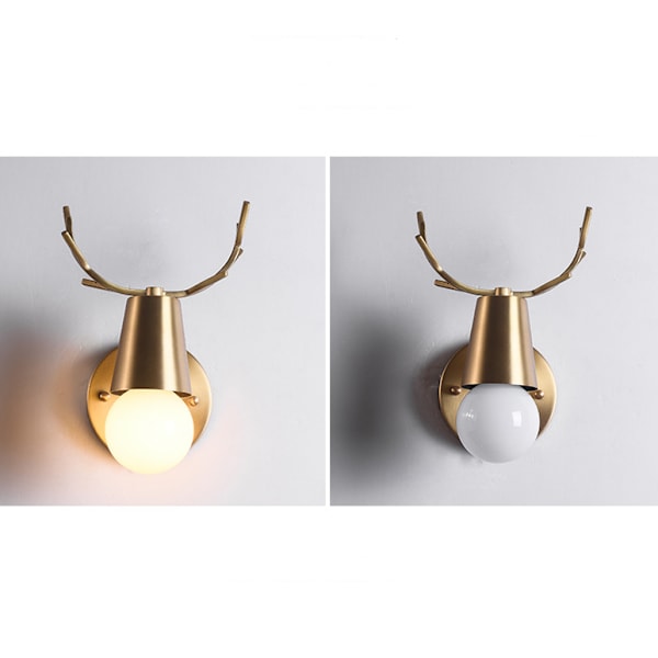 Kobbervæg Moderne Minimalistisk Stue Baggrundsvæg Soveværelse Sengebord Baglampe Enkelt Hoved Glasvæglampe