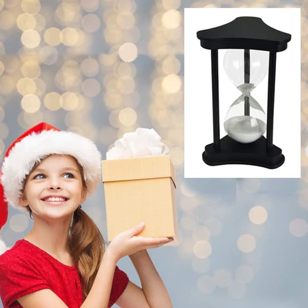Timeglass for 60 minutter Sandglass Timer 60 minutter Skoledekorasjon Ornament Sand Timer Klokke Hvit