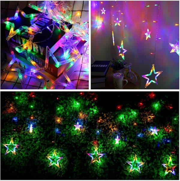 LED gardinlys, lysgardin, julegardinlys, Christ