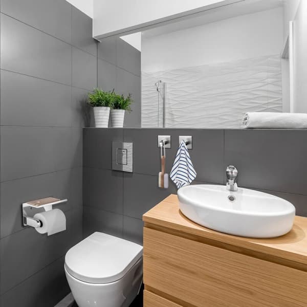 Vægmonteret Toiletpapirholder i Rustfrit Stål med Papirdispenser