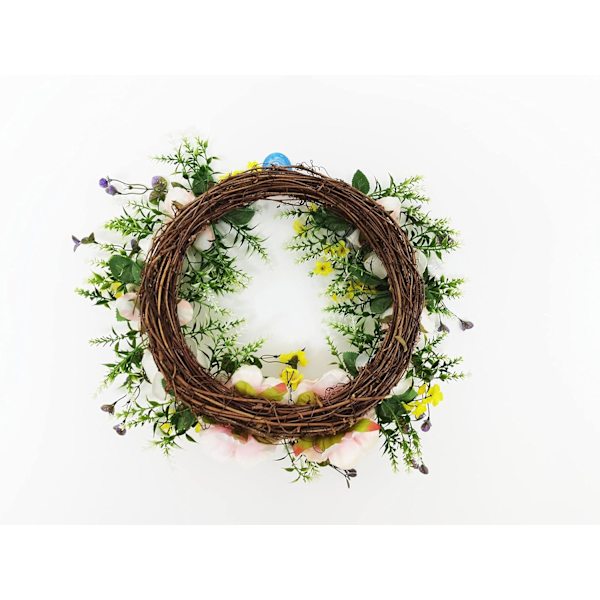 Kunstig pæonkrans Håndlavet blomsterkrans med eukalyptus Le
