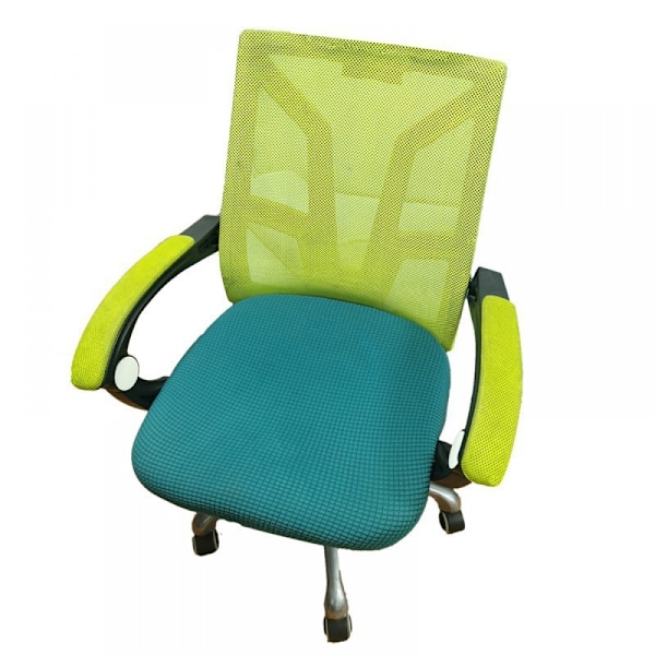 (blå 38-48cm × 38-48cm) Stretch Stolsöverdrag för Kontorsstol, Snurrstol