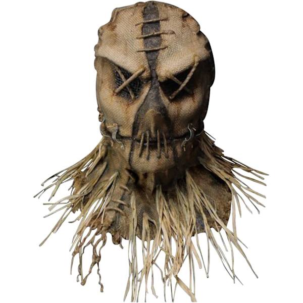 Halloween Fågelskrämma Huvudskydd, Fågelskrämma Mask, Läskig Jutesäck Full