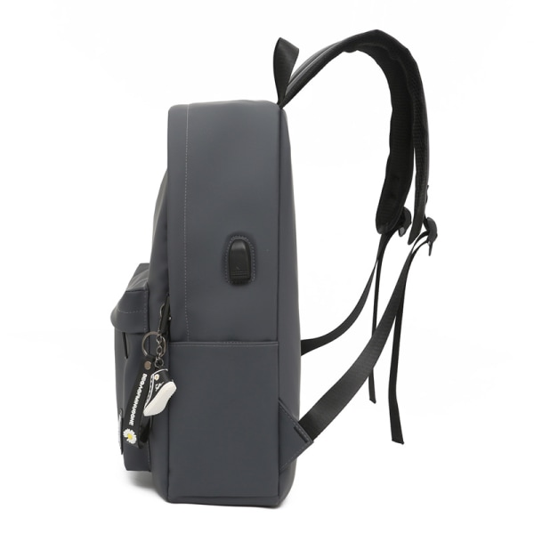Letvægts afslappet bærbar rygsæk med USB-opladningsport, skole