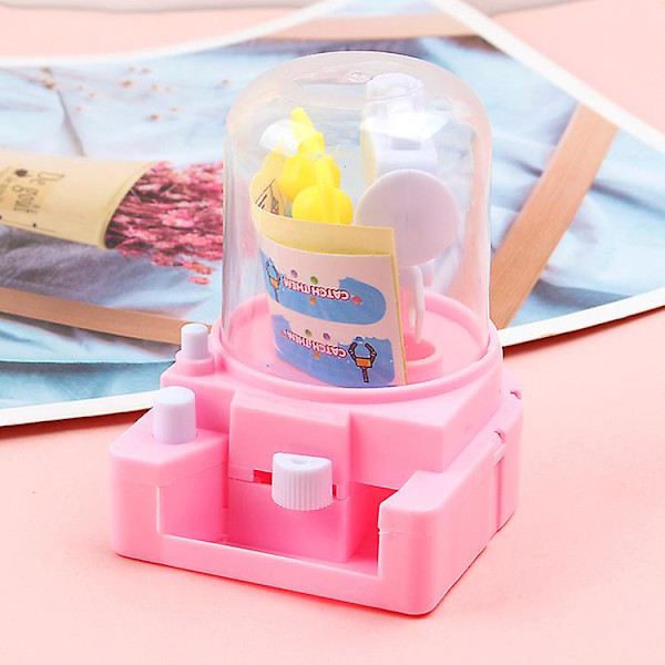 Mini Candy Claw Machine Handheld Candy Machine (rosa)