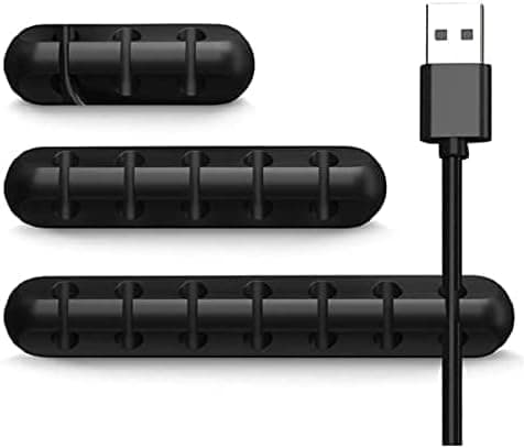 3-delt kabelstøtteklips Sort multifunktionskabelarrangør a