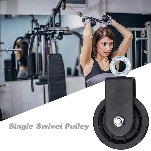 Swivel Pulley Block, Single Pulley Block med U-monteringsfäste