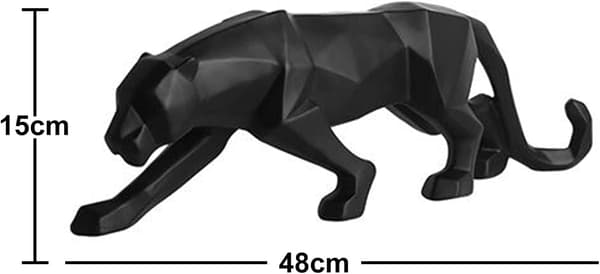 Panther Statue Leopard Skulptur Hjem Kunst Håndværk Dekoration Moder