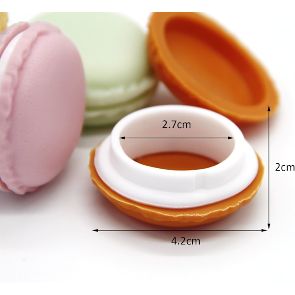 Macaron-fodral, Mini Macaron-låda, Macaron-smyckeskrin, Macaron Söt