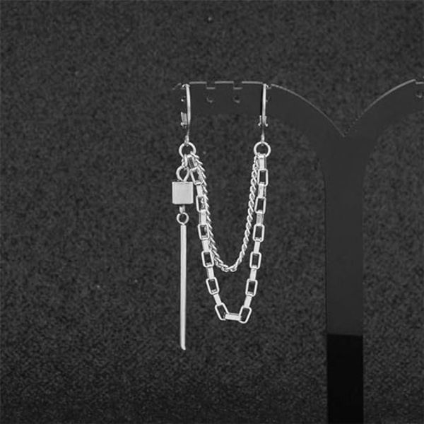 Punk Tassel Crawler Climber Små Hoop Ørepynt for Kvinner Jenter Meg