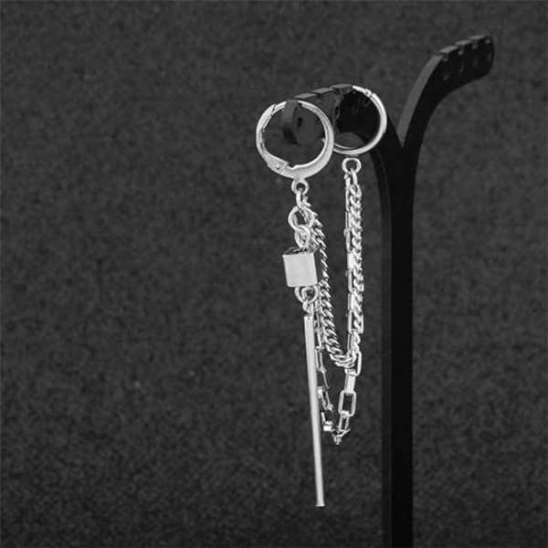 Punk Tassel Crawler Climber Små Hoop Ørepynt for Kvinner Jenter Meg