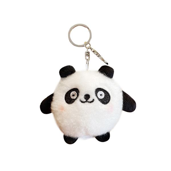 Pehmoinen panda-avaimenperät täytetty eläinavainrengas riipus lompakko reppu