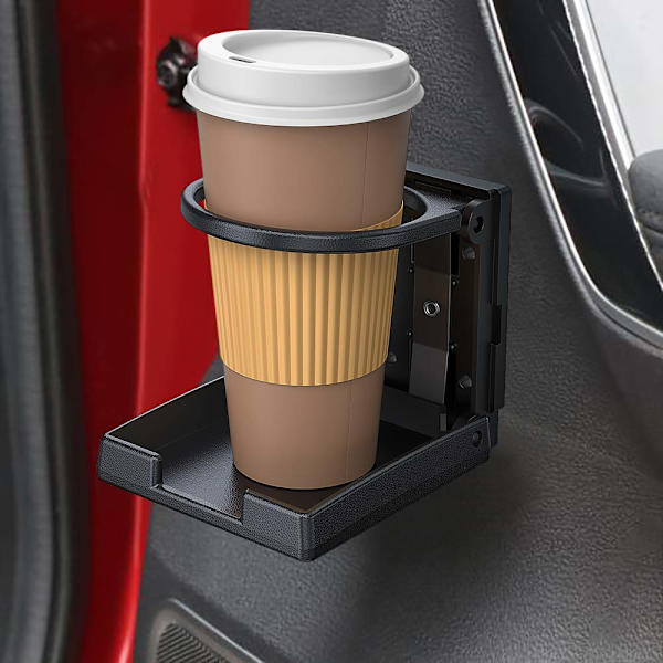 2 stk. Universal justerbar foldbar kopholder sort bil drik