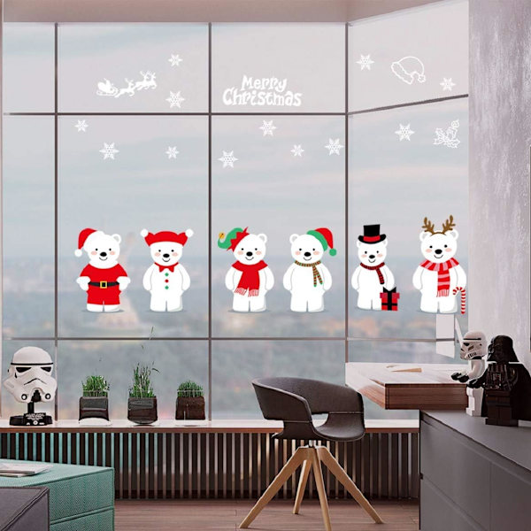 Jul Fönsterdekaler Jul Dekorationer DIY Fönster