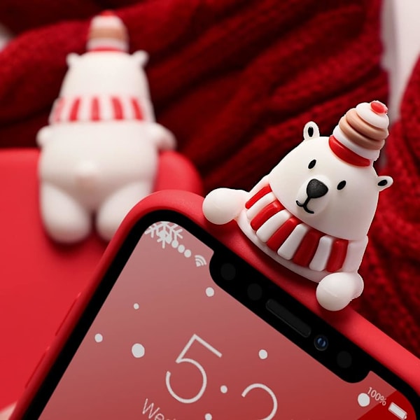 1PC Snöande Julskal för Apple iPhone 14 Pro Max 6.7\" Liqui