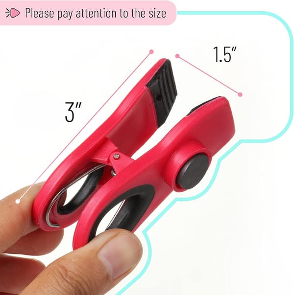 Chip Clips, Magnetiska Clips, 6 Pack, Påsklämmor, Påsklämmor för Mat