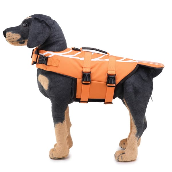 Flytväst för hund, reflexväst med avtagbar nackkrage
