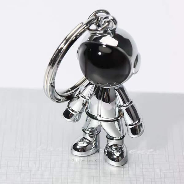 3D astronaut rymd alien nyckelring legering present nyckelring hållare pryl