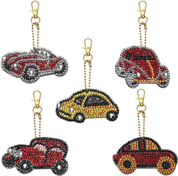 5D DIY Full Diamond Painting Keychain Rhinestone Painting Embroid