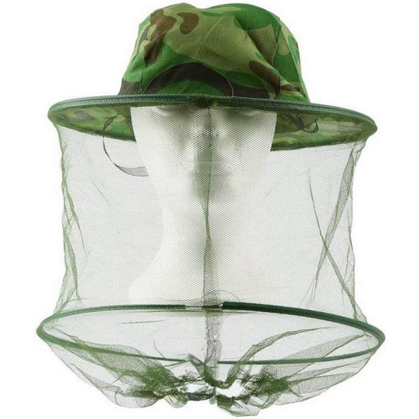 2 stk. Camouflage Biavl Hat med Hoved Mesh Beskyttelse