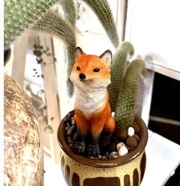 Hageskulptur av dyr, 5*7,5*11 cm, polyresin, fullfarge