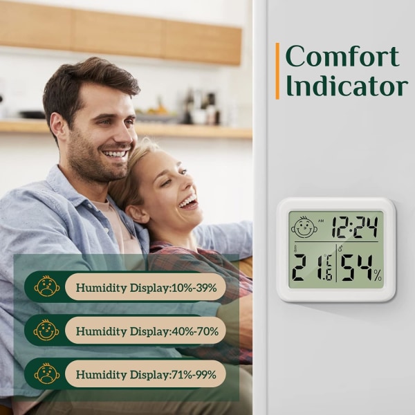 Hem Termometer LCD Termometer Hygrometer Inomhus Digital Tempera