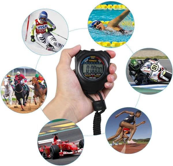 Stoppeklokke, Sports Timer / Digita LCD Timer, Anvendt til løping Foo