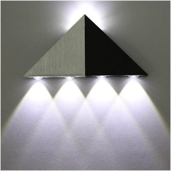 5W LED-seinävalaisin, kolmion muotoinen, moderni alkuperäinen alumiininen design