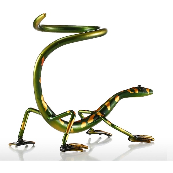 Järnvinställ i form av en Gecko Modern Skulptur för Dekor