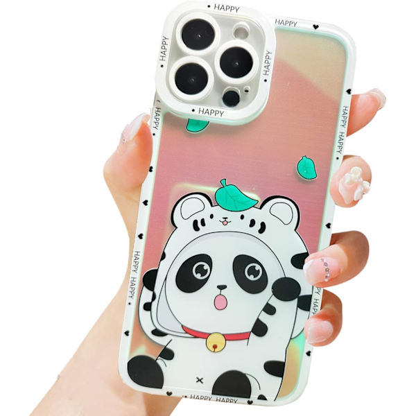 Panda iPhone 12 pro max-fodral, mjukt TPU-skydd