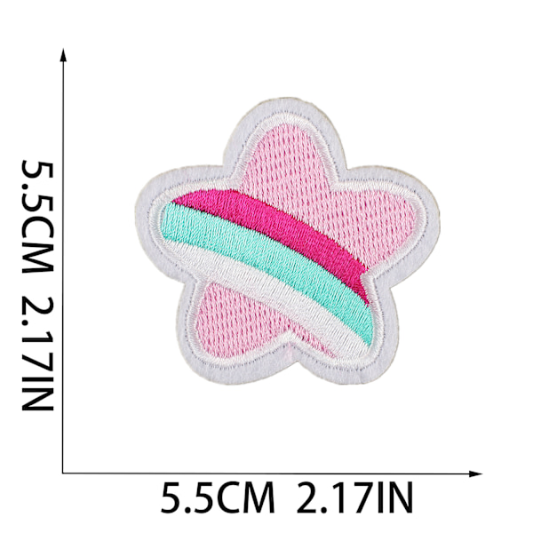 15 stk Rose Tema Broderte Klær Patch, Kjærlighet Patch, Datamaskin Em