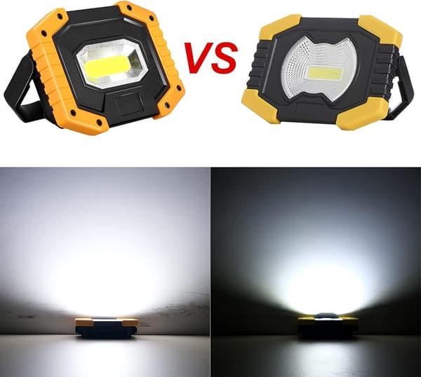 Oppladbar LED-flomlys 30W 2000 LM Byggeplass Flomlys