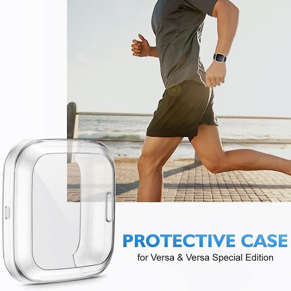 2-pak skjermbeskytteretui kompatibelt med Fitbit Versa 2 Prote