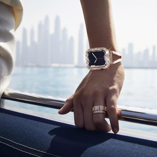 Fodral kompatibelt med Apple Watch, Bling Cas