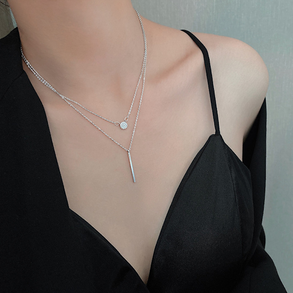 Ny ins kall stil ljus lyx nisch design sense halsband kvinnlig