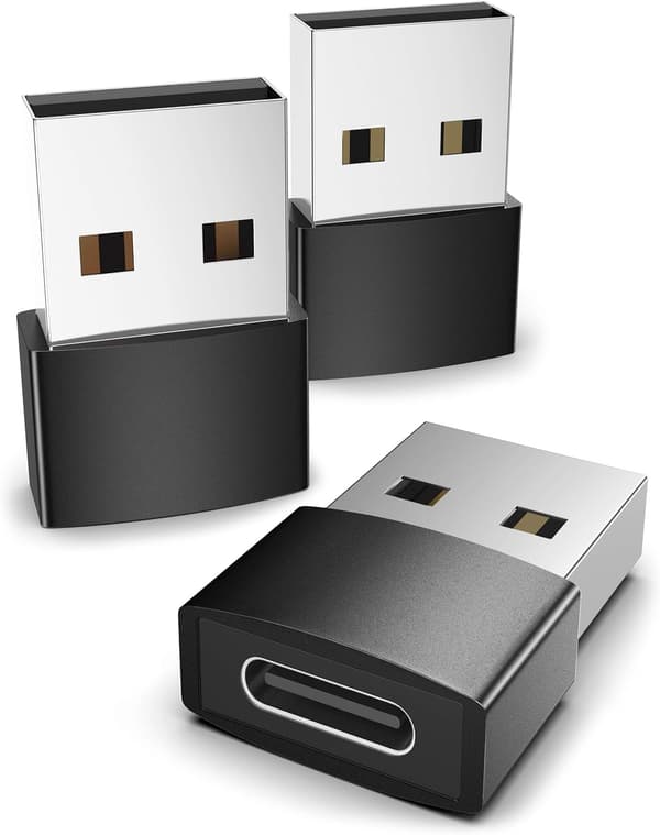 USB C - USB -sovitin 3 kpl Yhteensopiva iPhone 13 12 Pro Maxin kanssa