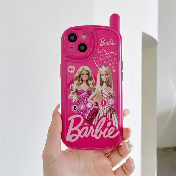 Silikone cover til iPhone 13 6.1", Sød Pink Retro Shell, Kawaii Ca