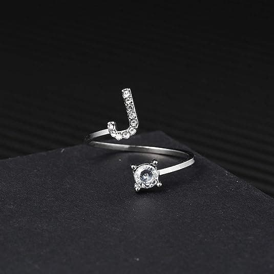 2PC/Set Initial Letter Alphabet Knuckle Rings A-Z Sølv og Gull