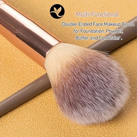 Foundation Makeup Brush, Dubbelsidig Makeup Borste för Blandning