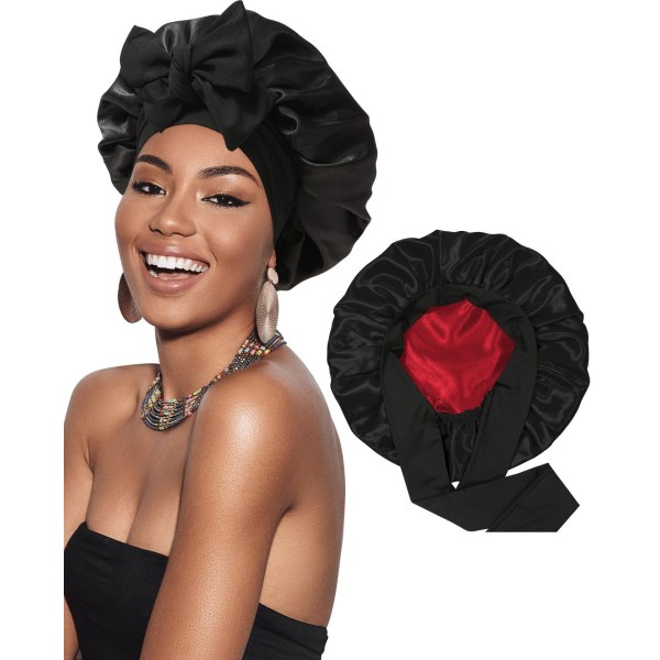 Satin Bonnet Silk Bonnet For Sleep Double layer satin lined hair