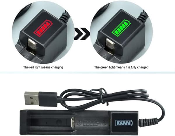 2 stk. Universal Batterilader Smart Mini Multifunksjonell Oppladbar Batterilader