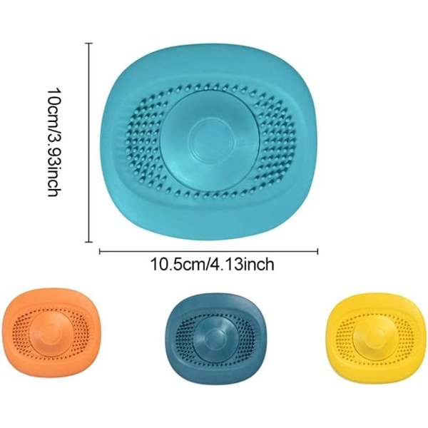 4pcs Drain Stopper, Drain Hair Catcher, Silicone Drain Stopper Ha