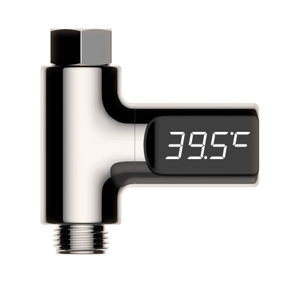 LED-duschtermometer, 5-85°C digital termometer, med 360° rot